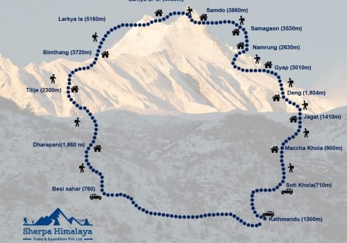 Manaslu-Circuit-Trek-Map