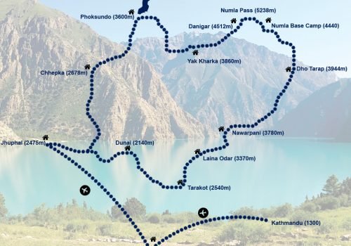 Dolpa-Circuit-Trek-map