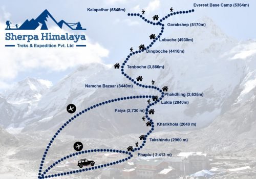 Phaplu-to-Everest-Base-Camp-trek-route-map